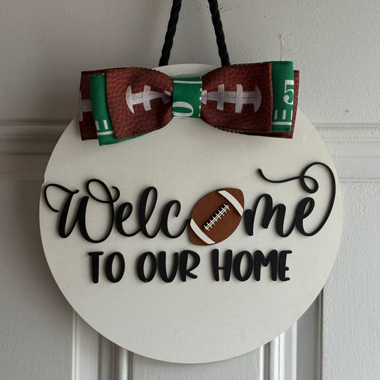 Welcome Football - Door Round