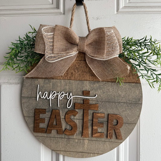Happy Easter Door Round