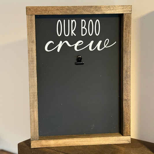 Our Boo Crew Wood Sign