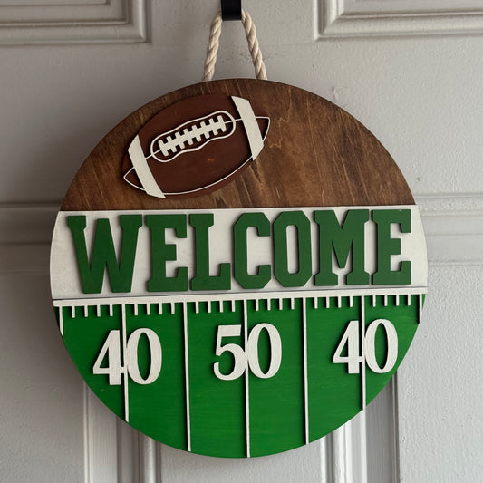 Welcome Football - Door Round