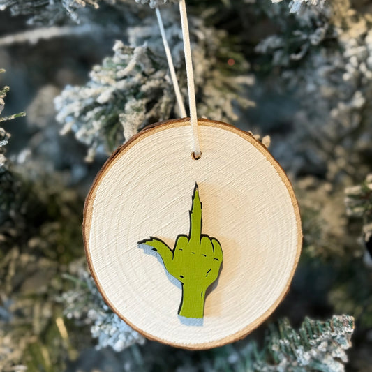 Ornament - Grinch Middle Finger