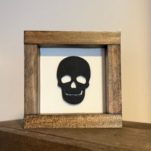 Skeleton Wood Sign