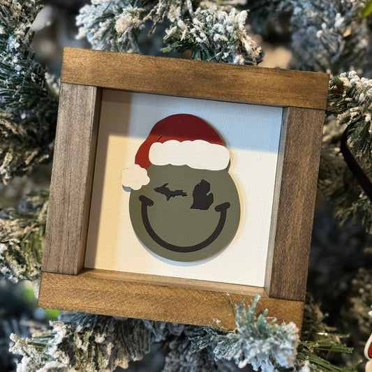 Wood Sign - Michigan Santa