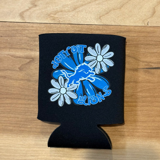 Koozie - Detroit Lions Floral