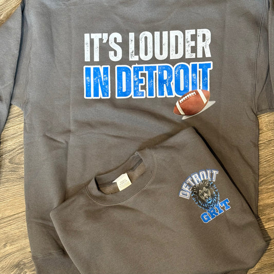 (RTS) Itβs Louder in Detroit Unisex Crew