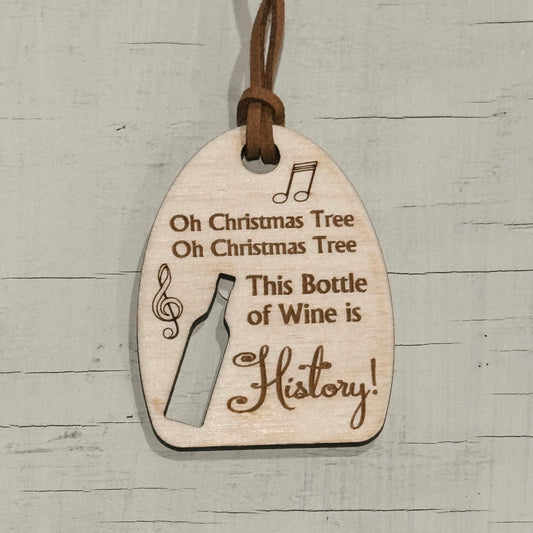 Gift Tag - This bottle of wine is history