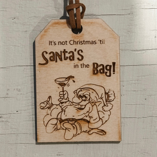Gift Tag - Santa’s in the bag