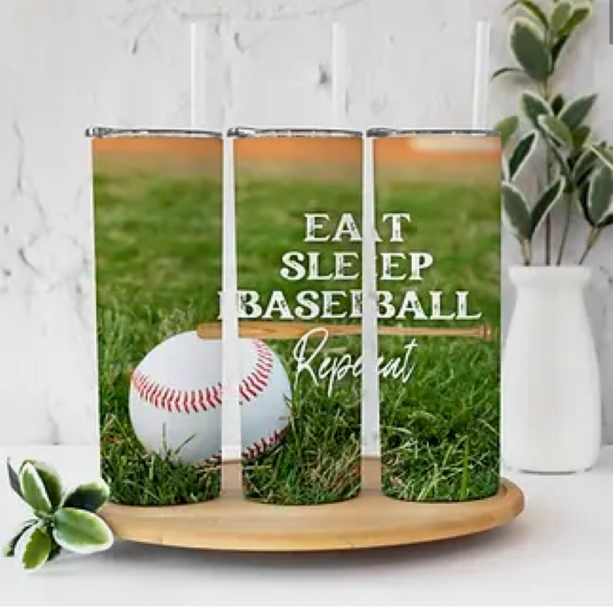 Eat Sleep Baseball Repeat - Tumbler