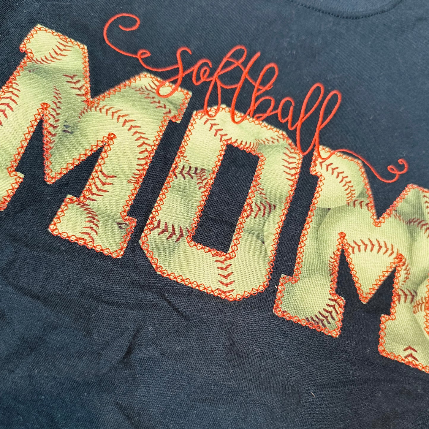 Softball Mom - Embroidered Tee