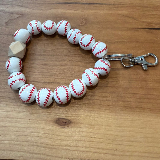 Baseball - Keychain Wristlet