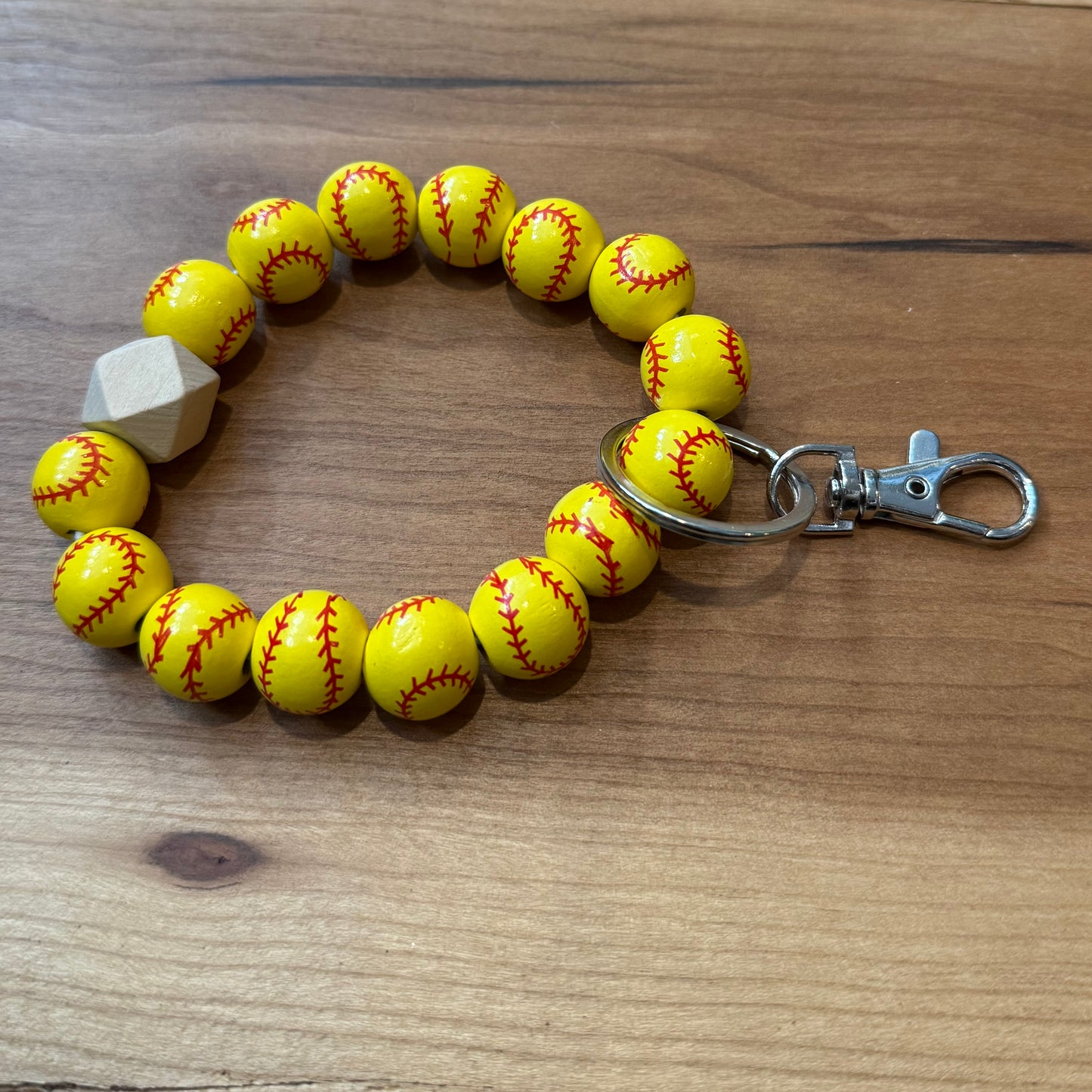 Softball - Keychain Wristlet