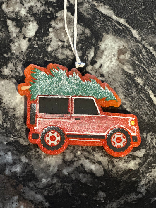 Freshie - Christmas Tree Jeep