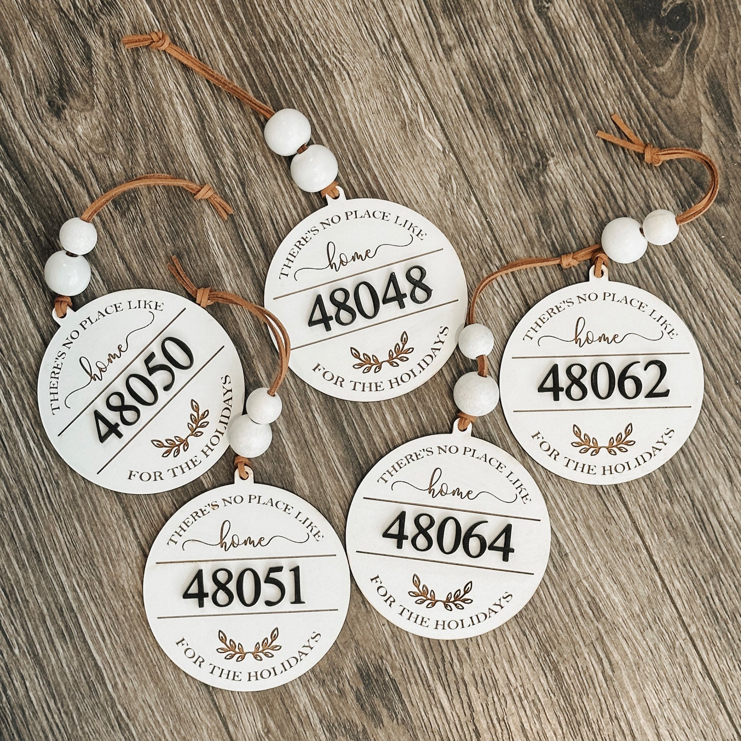Zip code ornament