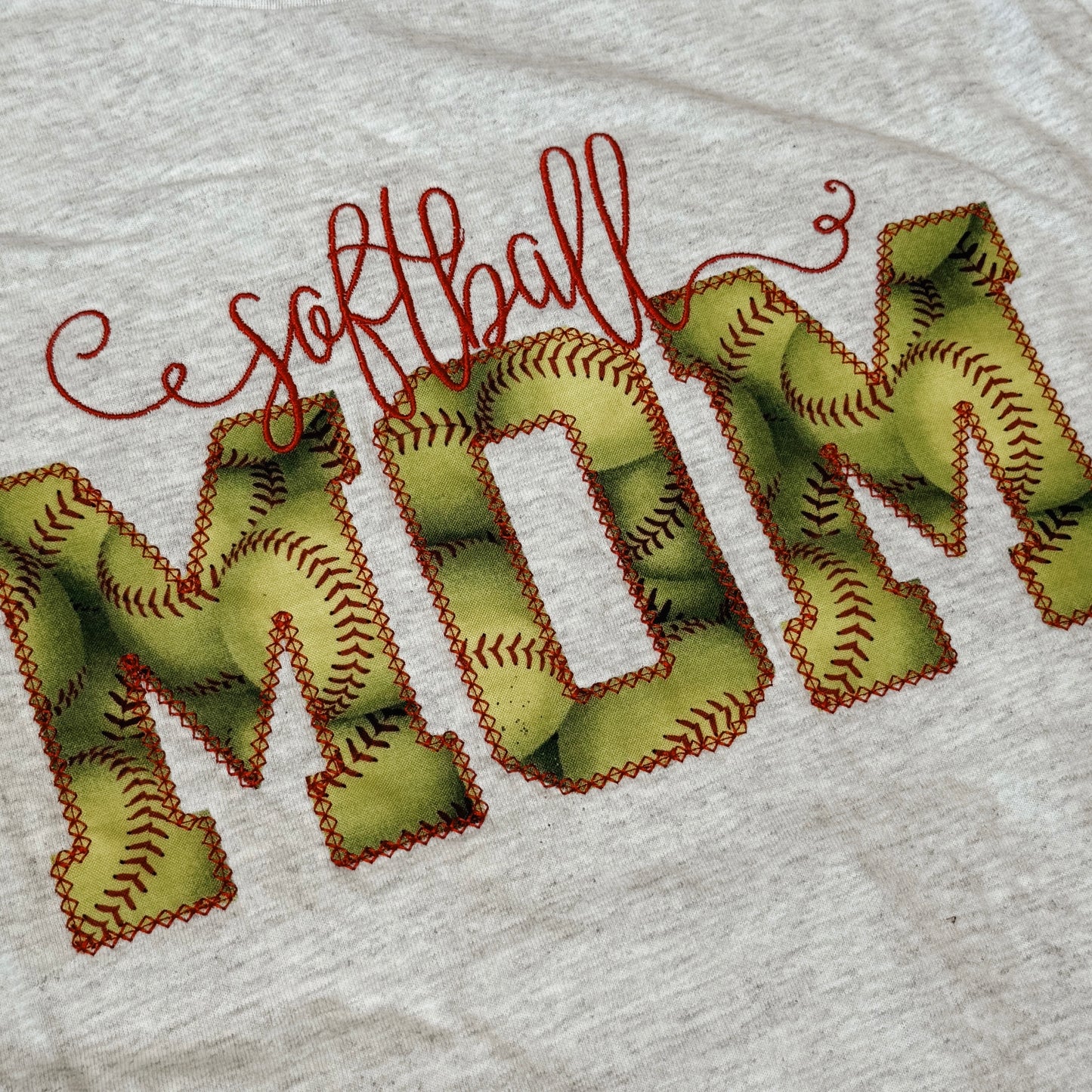 Softball Mom - Embroidered Tee