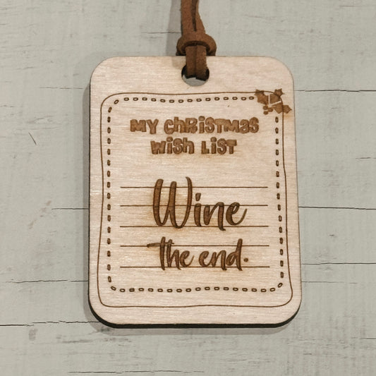 Gift Tag - Christmas wish list