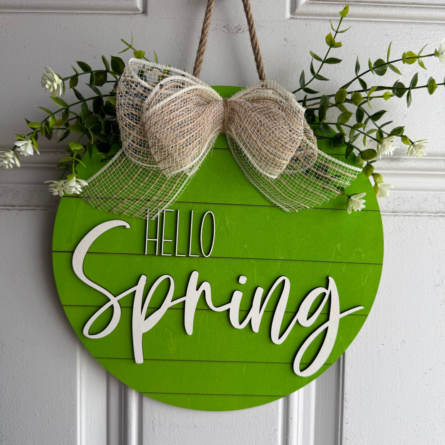 Hello Spring Door Round
