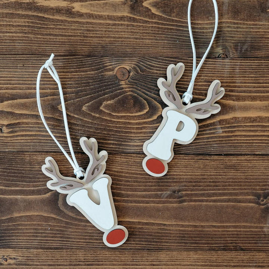 Custom Reindeer Ornament/Stocking Tag