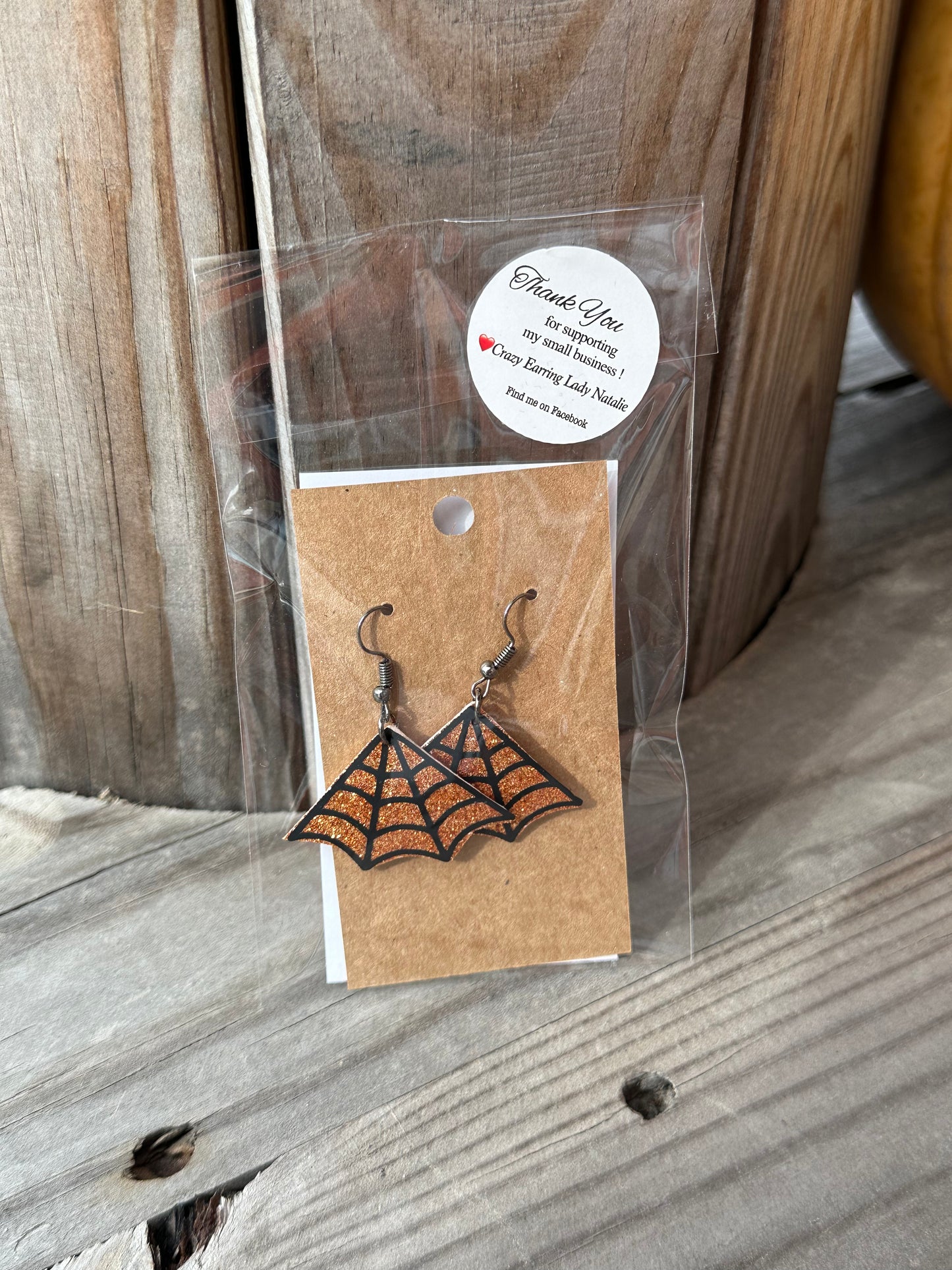 Spider Web Earrings