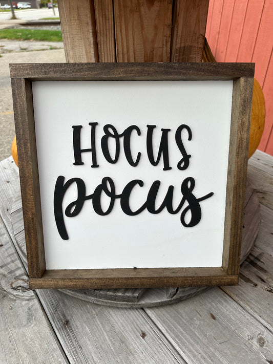 Hocus Pocus Wood Sign