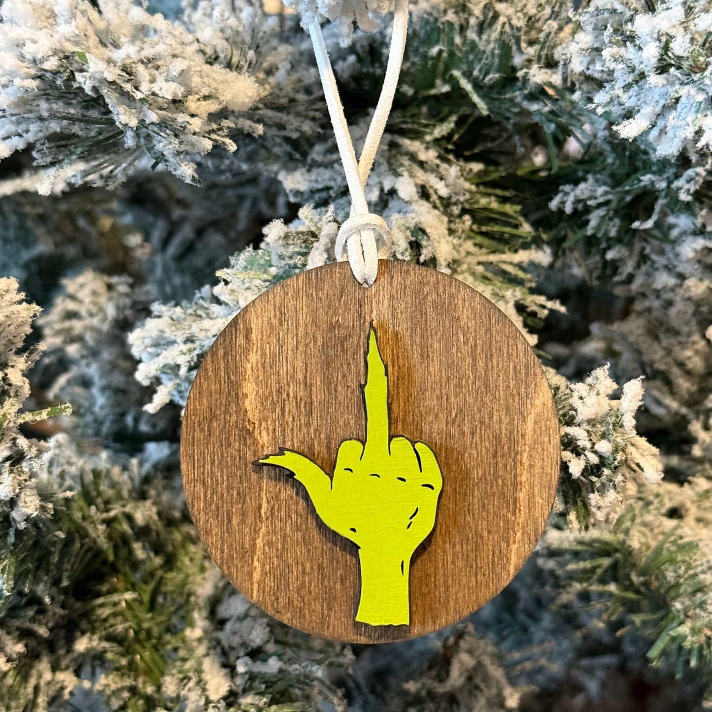 Ornament - Grinch Middle Finger