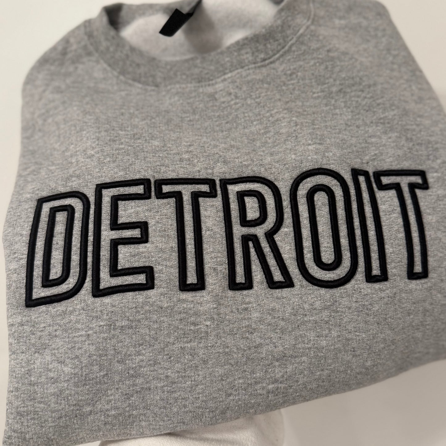 Detroit Puff Embroidered Crew