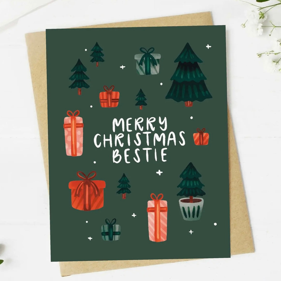Card - Merry Christmas bestie