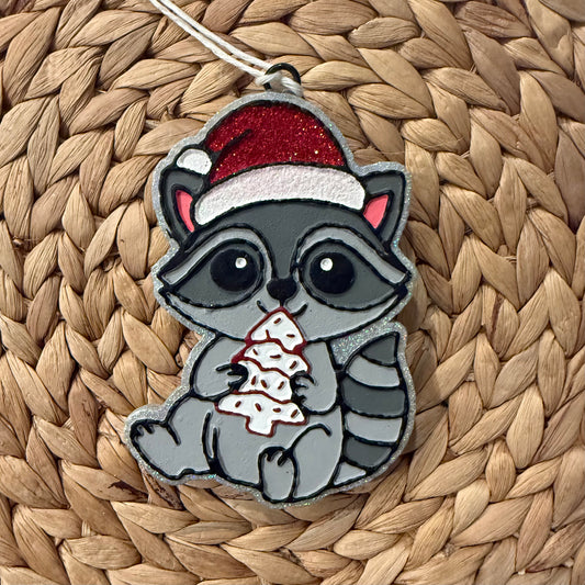Freshie - Raccoon Debbie Christmas tree