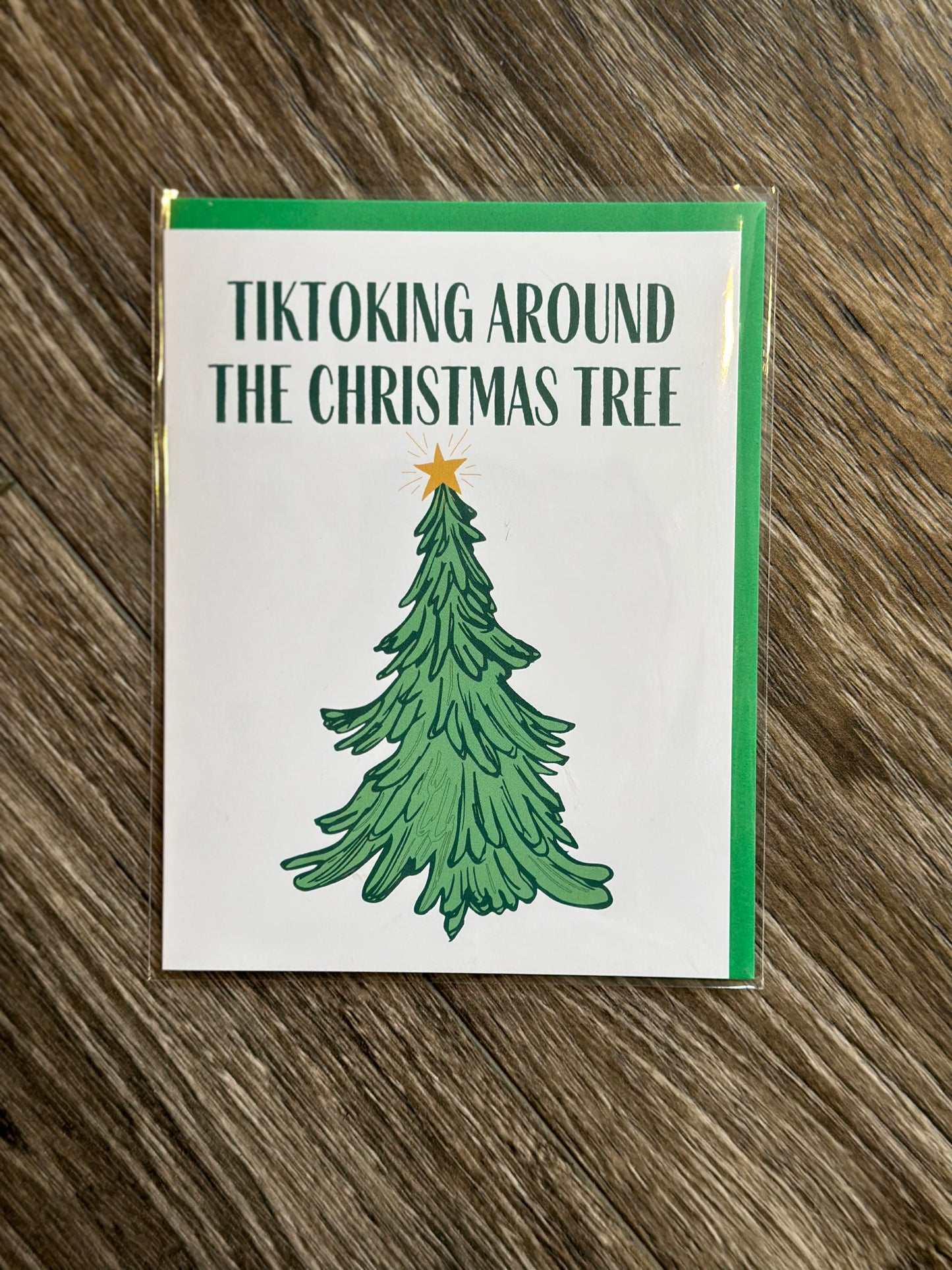 Card - Tiktoking around the Christmas tree