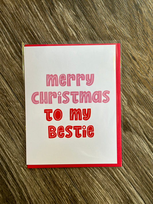 Card - Merry Christmas to my bestie