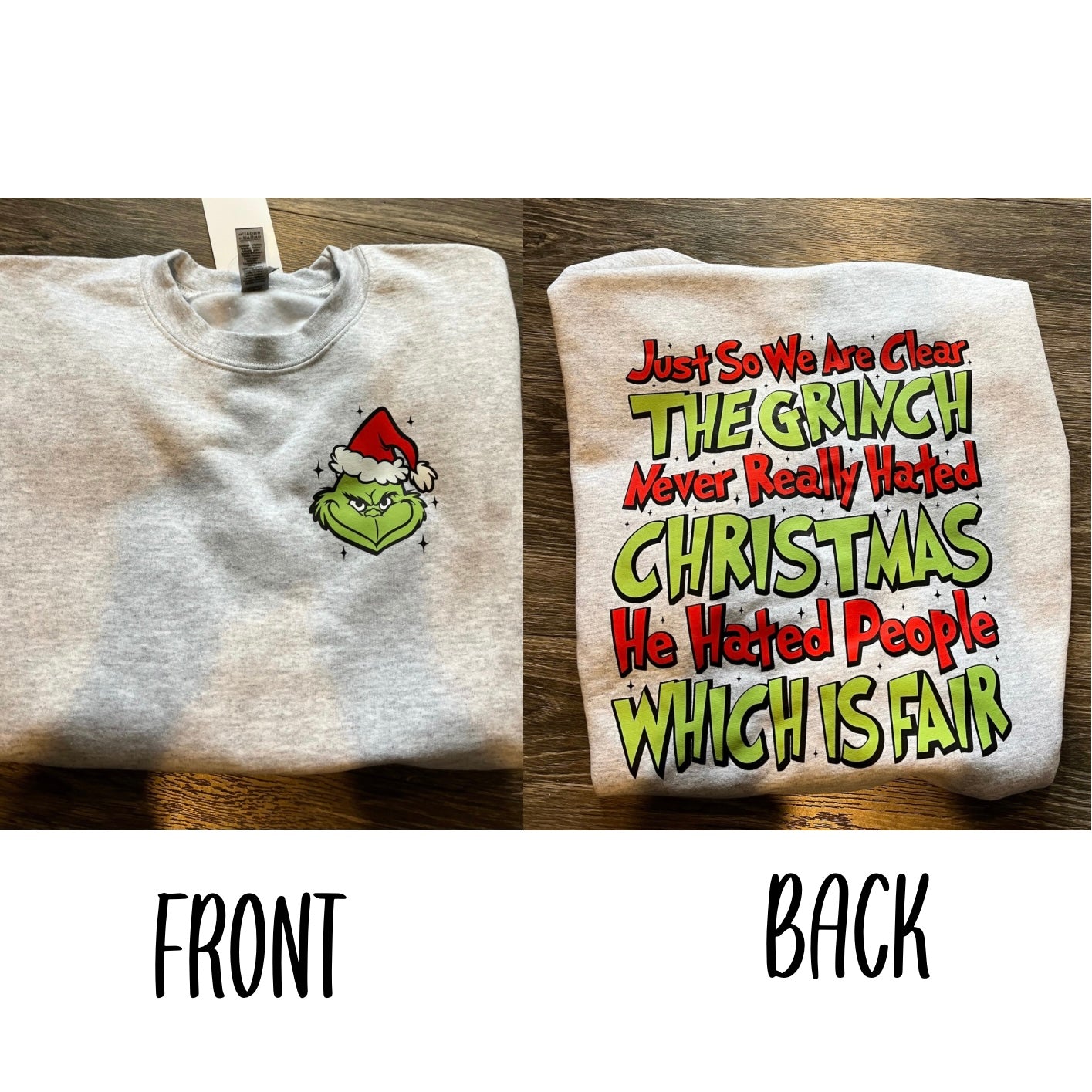 Grinch just so we’re clear