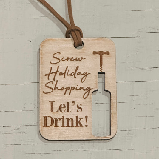 Gift Tag - Screw Holiday Shopping