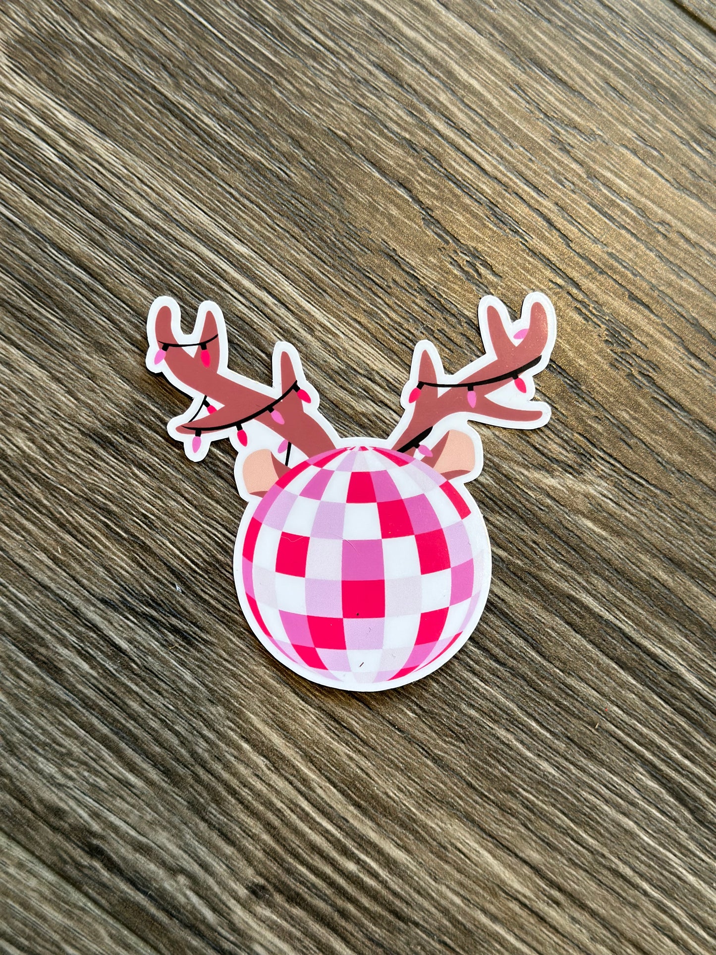 Sticker - Antler disco ball