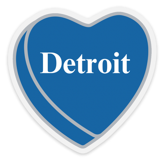 Sticker - Detroit 💙🩶🤍