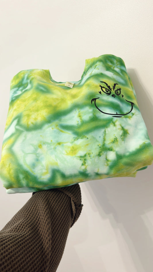 Grinch Tie Dye Crew