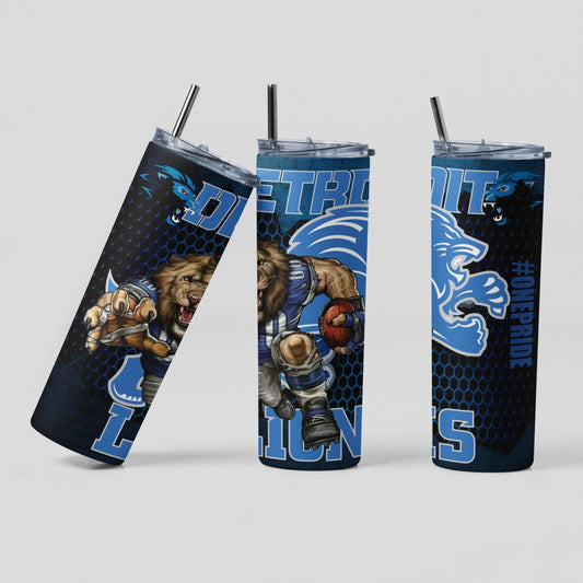 Blue Detroit Lions Tumbler