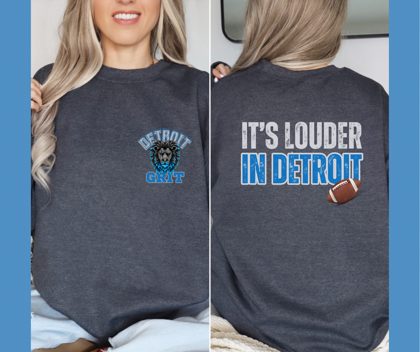 (RTS) It’s Louder in Detroit Unisex Crew