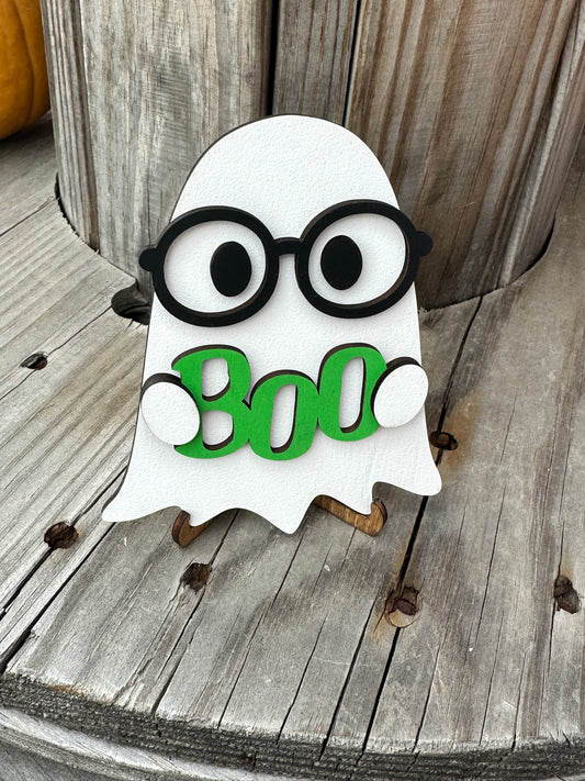 Ghost Tiered Tray Sign w/ Stand and Magnet