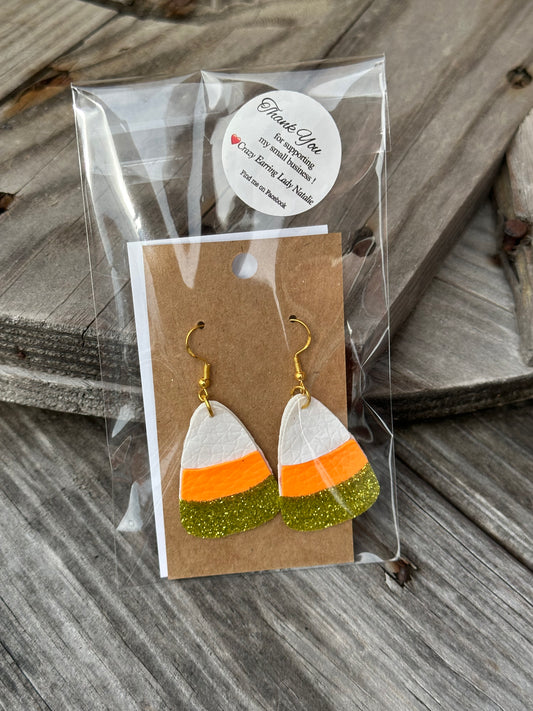 Candy Corn Earrings