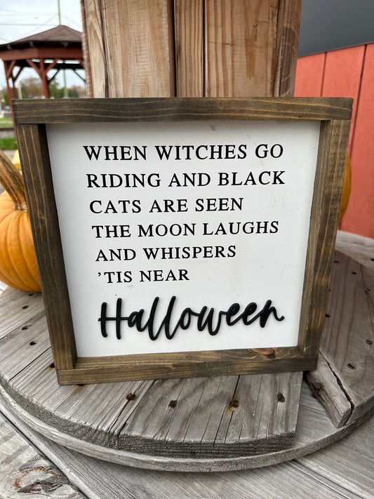 Halloween Wood Sign