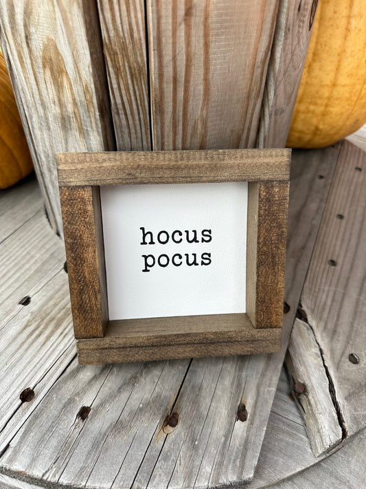 Hocus Pocus Wood Sign